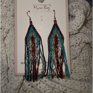 Myra handcrafted beaded earrings
